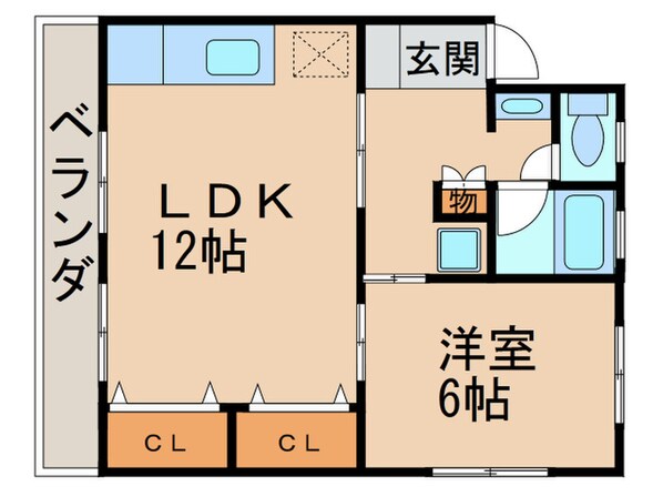 高見パピルスの物件間取画像